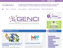 Tablet Screenshot of genci.fr